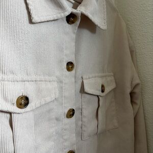 Women's Cream Button Down Shirt